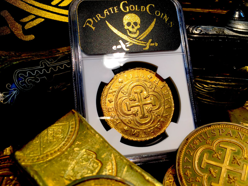 Spain  8 Escudos  1718  "Only 1 Known"  NGC 61  Gold Doubloon 8