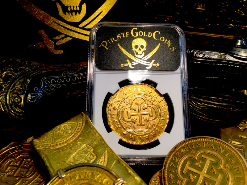 Spain  8 Escudos  1718  "Only 1 Known"  NGC 61  Gold Doubloon 9