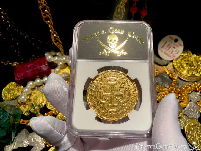 Spain 8 Escudos 1723 "Great Pendant" NGC XF