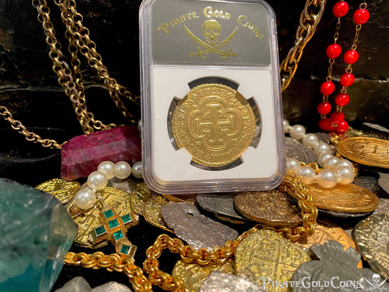 Spain 8 Escudos 1723 "Great Pendant" NGC XF 11