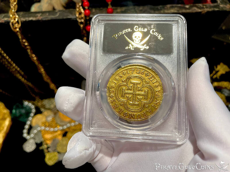 Spain 8 Escudos 1726 "Rare Date" NGC AU 17