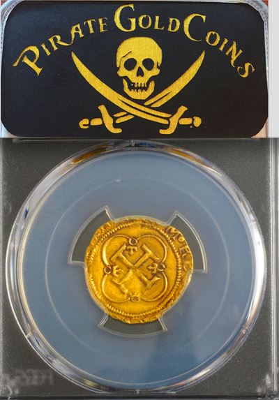 Spain  1 Escudo  1504-55  "Charles V"  PCGS XF Dets  Cross of Jerusalem 4