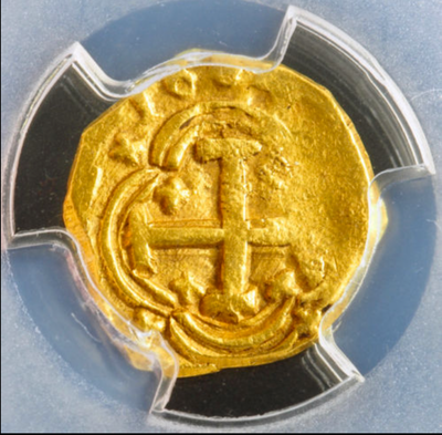 Spain  1 Escudo  Dated 1687 PCGS 58 5