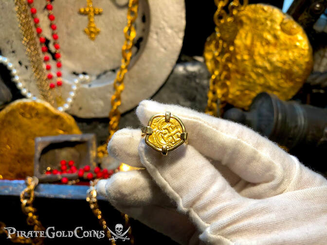 Spain 1 Escudo Philip IV 18kt Gold Ring (Authentic Coin)