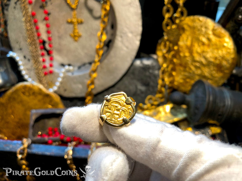 Spain 1 Escudo Philip IV 18kt Gold Ring (Authentic Coin) 6