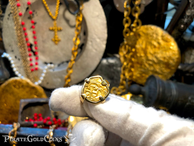 Spain 1 Escudo Philip IV 18kt Gold Ring (Authentic Coin) 7