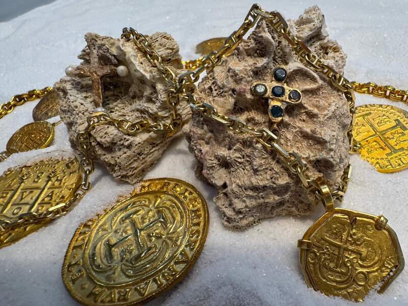 Diamond Cross from Unidentified Shipwreck 18th Cent. 18