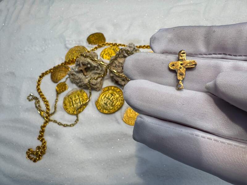 Diamond Cross from Unidentified Shipwreck 18th Cent. 35