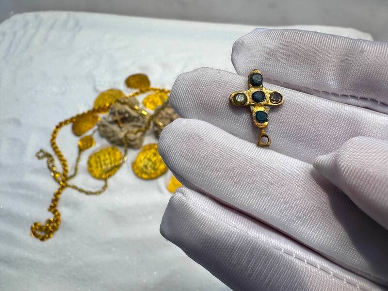 Diamond Cross from Unidentified Shipwreck 18th Cent. 22