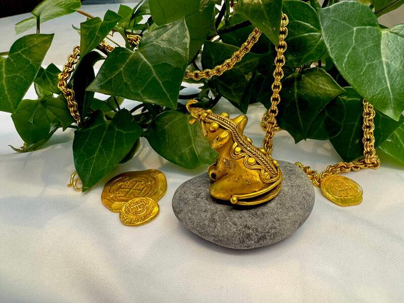 Tairona Feline Pendant w/ Bell 600BC-100AD 17