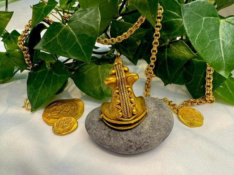 Tairona Feline Pendant w/ Bell 600BC-100AD 18