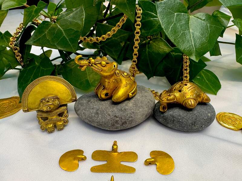 Tairona Feline Pendant w/ Bell 600BC-100AD 24