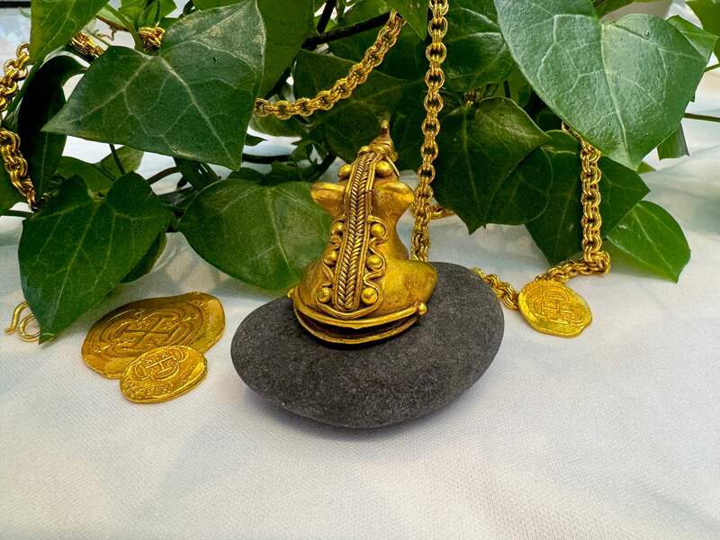 Tairona Feline Pendant w/ Bell 600BC-100AD 6