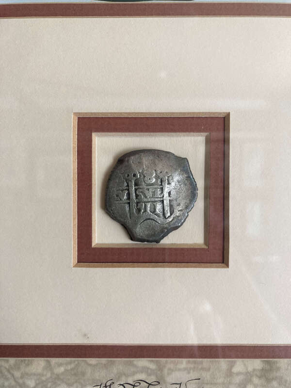 Mexico 8 Reales 1711 "From only Pirate Shipwreck! Whydah" FRAMED 3